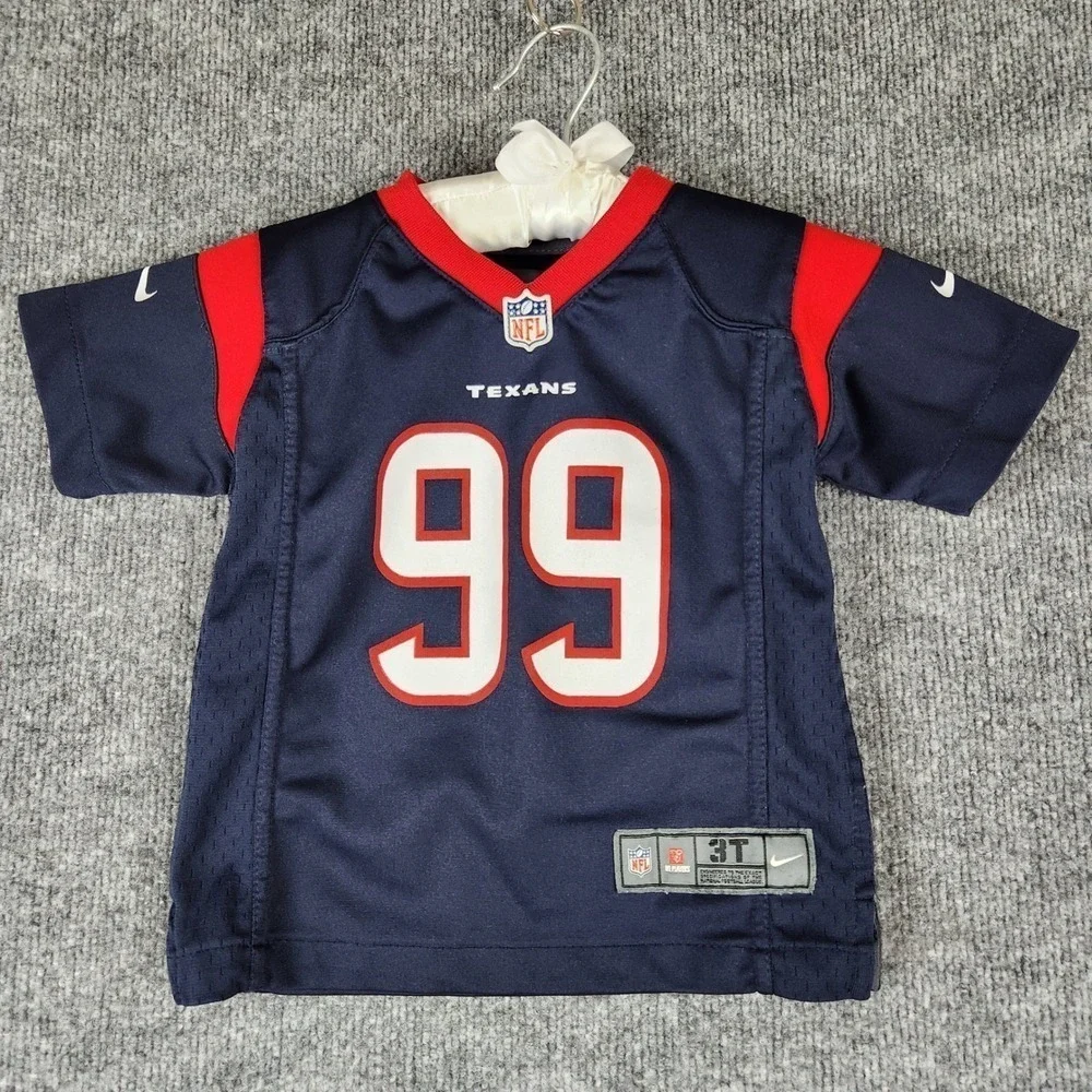 Nike Houston Texans JJ Watt 99 NFL Jersey Kids Size 3T Navy Blue Red